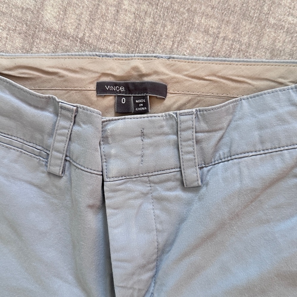 Vince Light Muted Blue Chink Pants Size 0 - Picture 3 of 9